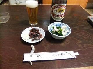 栗原３丁目・若竹でビール