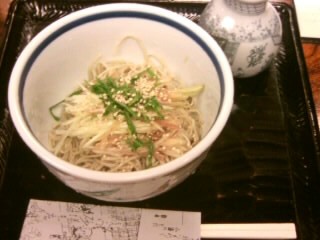 虎ノ門砂場の茗荷そば