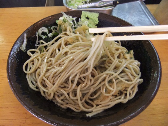 のむら＠浅草橋の冷しかけ＋春菊天２