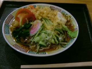 青井4丁目・名古屋うどんの冷したぬきそば