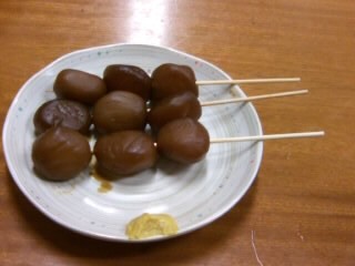 出羽香庵＠新霞ヶ関ビルの玉こんにゃく