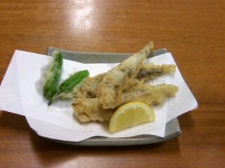 出羽香庵＠新霞ヶ関ビルの目光の天ぷら