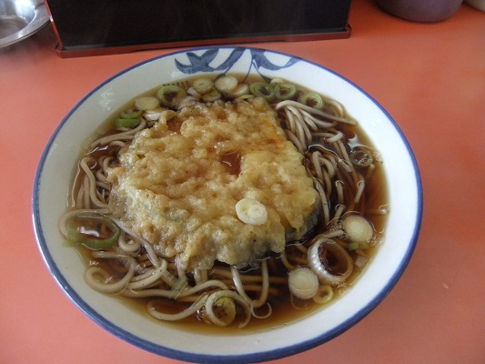 あたりや＠原当麻のかぼちゃ天そば１