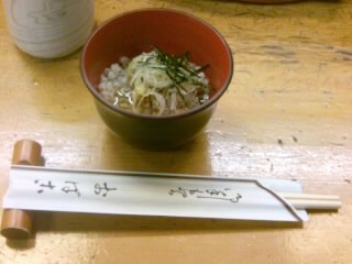 おば古@銀座一丁目のむきそば