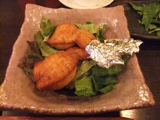 Dining GROOTS@渋谷の手羽先餃子