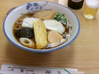 田川＠浅草雷門の冷おかめそば