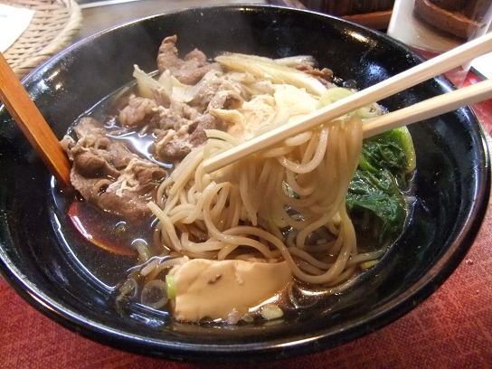 手打ちうどんかみや＠町屋のすきやきそば２