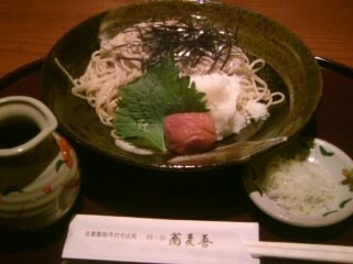 蕎麦善＠四ツ谷のぶっかけ梅おろし