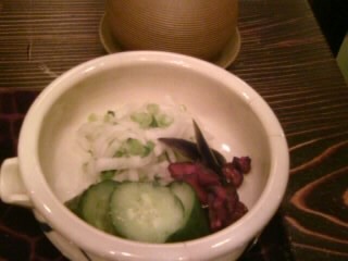 室町砂場のお新香