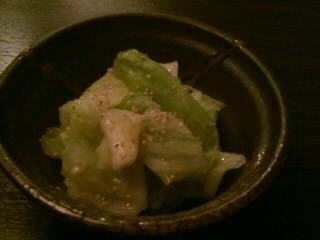 おざわ＠西浅草のキャベツオイル漬け