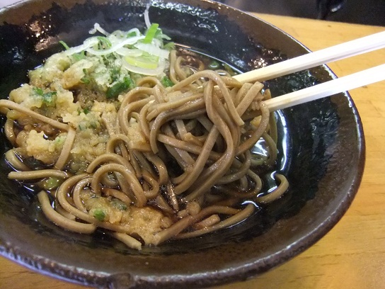 のむら@浅草橋のかけそば+春菊天2