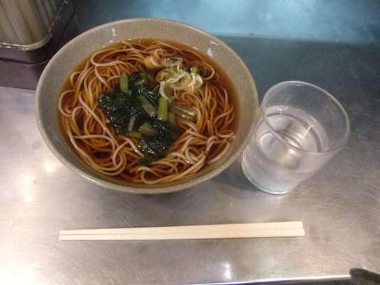 小菅亭@長野駅改札外待合室の葉わさびそば