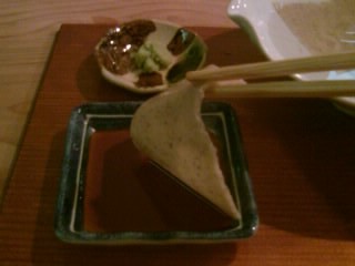 沙羅の花＠御徒町の蕎麦刺身２