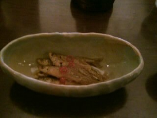 かんだやぶそばのわかさぎの南蛮漬け