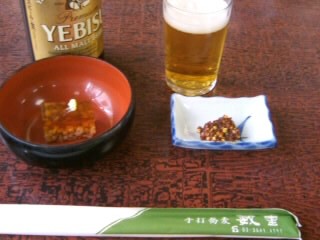 梅田７丁目・藪重でビール