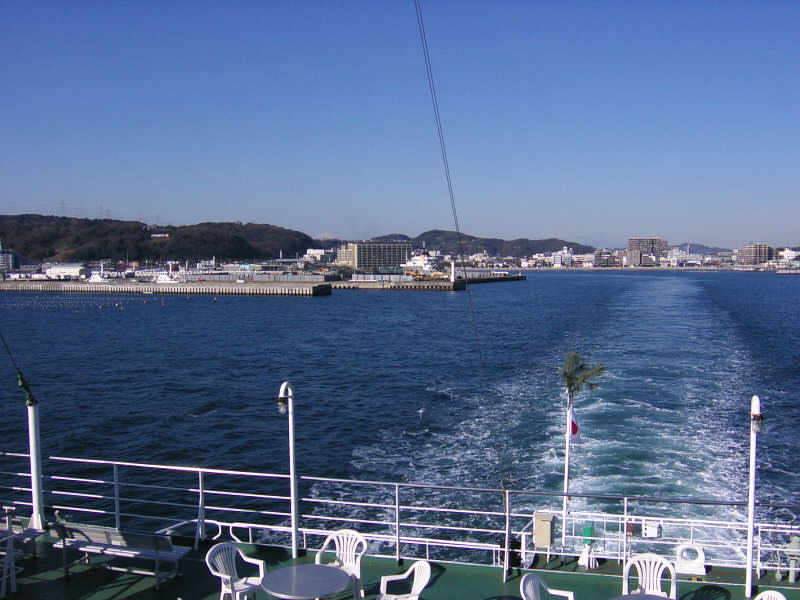 東京湾フェリー久里浜港乗り場からの船旅