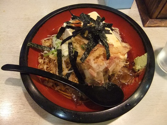 えきめんや＠京急品川駅の豆冨一丁そば１