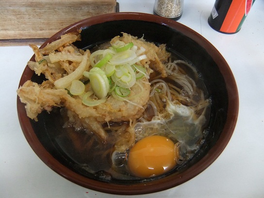 そばっ子＠金町のかき揚げ天ぷら玉子そば１