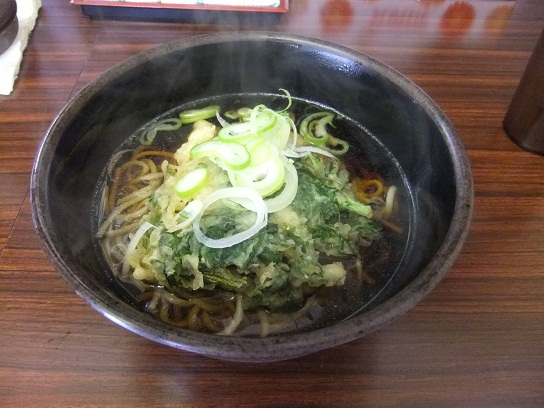 天台そば＠稲荷町の春菊そば