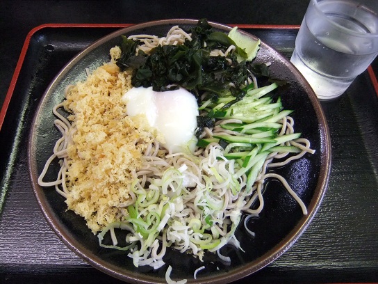 助六そば@谷塚の冷やしたぬきそば