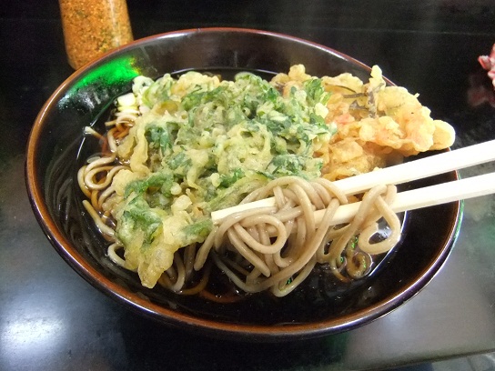 侍＠業平橋の錦そば＋春菊天２