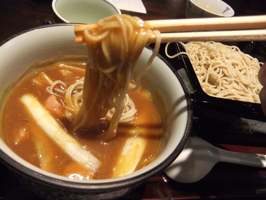 上野薮蕎麦のカレーせいろう２