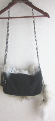 DRWCYS フォックスファーチェーンバッグ ブラック 13650円→2990円天神ビブレ、Double2.JPG