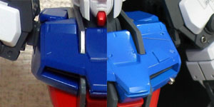 ＭＧエールストライクガンダム-ノーマル比較-胸