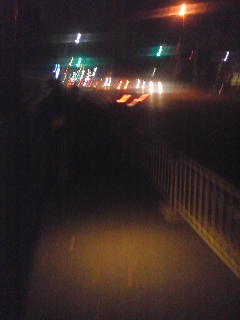 歩いている様子（３８キロ付近）