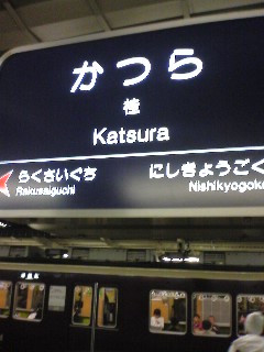 桂駅（４２キロ）でリタイア