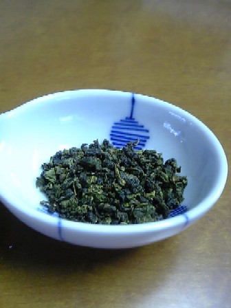 凍頂烏龍茶の使用前茶葉