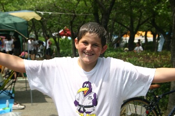 びしょぬれで大喜び