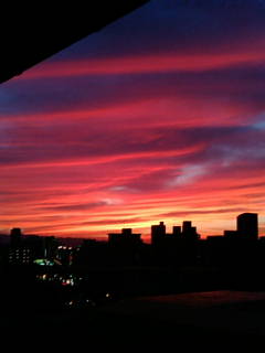 ６月２４日の夕日