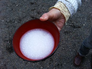 羽黒山神社(宇都宮市)で甘酒