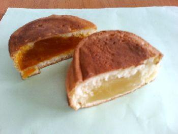 ゆうゆうパークさくら祭の露店の大判焼(かぼちゃ・マロン)