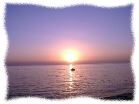 夕日