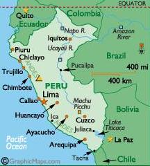 ペルー地図　１