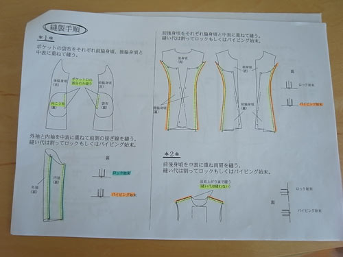 ロック始末とパイピング始末はわかりやすく色分け。