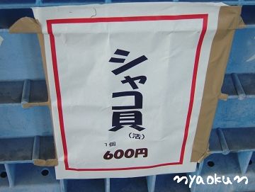 ギーラ（しゃこ貝）が600円！安ぃ♪