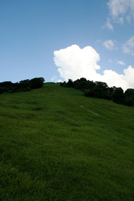 基山と入道雲