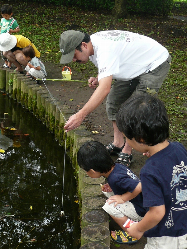 ザリガニ釣り