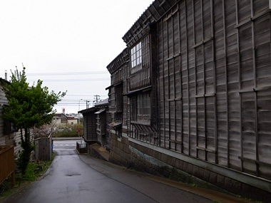 旧中村家横の坂道