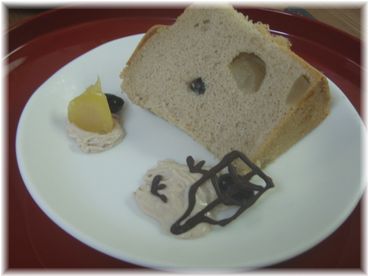 黒豆と栗のシフォン