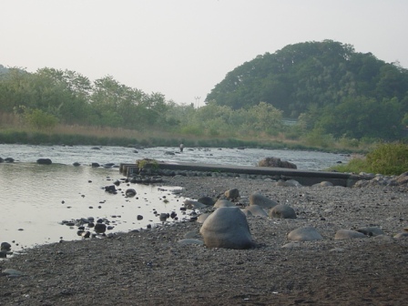 朝の渡良瀬川