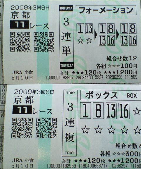 京都11R　　20090510