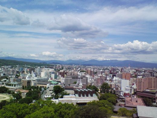 天守閣より阿蘇方面