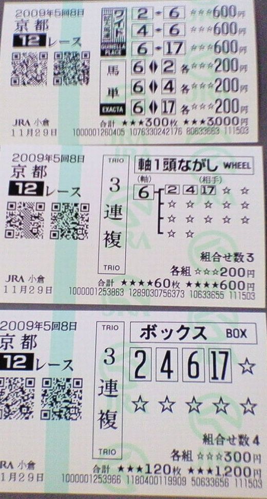 20091129　京都12R　2