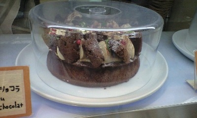 ティダカフェのショコラケーキ