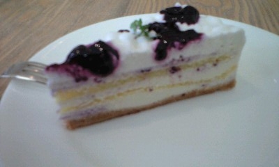 ティダカフェのブルーべりーレアチーズケーキ