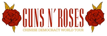 GUNS N'ROSES CHINESE DEMOCRACY WORLD TOUR